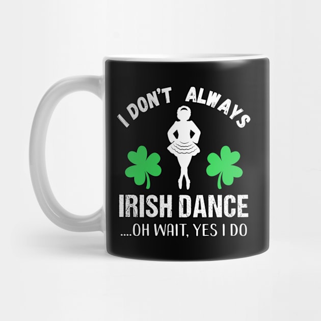 Irish Dance Girl in Shamrock Leaves St Patrick's Day by Teeziner